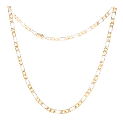 Lot 427 - GOLD FIGARO CHAIN