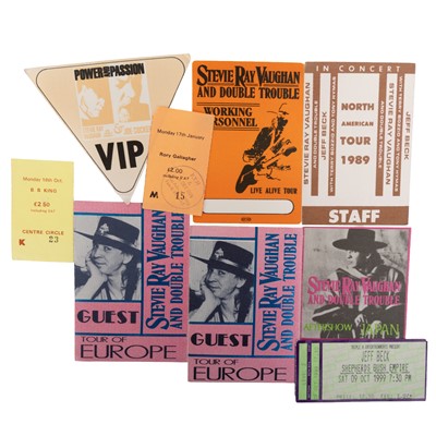Lot 207 - BLUES LEGENDS COLLECTION OF ORIGINAL TOUR PASSES, AND TICKET STUBS