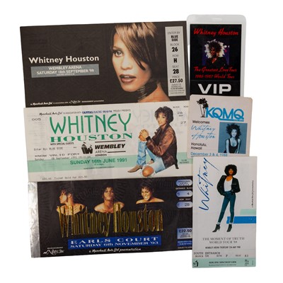 Lot 366 - WHITNEY HOUSTON-TOUR TICKETS, VIP PASS & MEMORABILIA COLLECTION-ORIGINAL