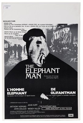 Lot 275 - THE ELEPHANT MAN ORIGINAL BELGIAN RELEASE CINEMA POSTER