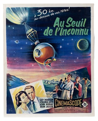 Lot 281 - FIRST MAN INTO SPACE AND ROBINSON CRUSOE ON MARS ORIGINAL POSTERS
