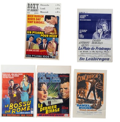 Lot 451 - COLLECTION OF FIVE ORIGINAL BELGIAN CINEMA POSTERS