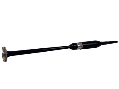 Lot 842 - ELIZABETH II SILVER MOUNTED PRACTICE CHANTER