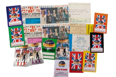 Lot 385 - SPICE GIRLS CONCERT TICKETS AND LAMINATED PASS COLLECTION