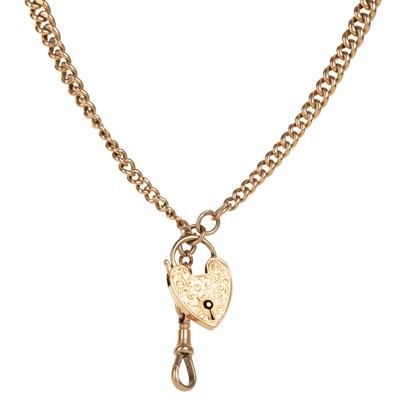 Lot 447 - ROSE GOLD FLATTENED LINK BRACELET