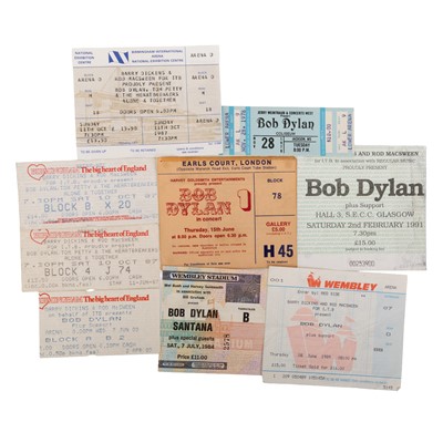 Lot 202 - BOB DYLAN COLLECTION OF VINTAGE CONCERT TICKETS