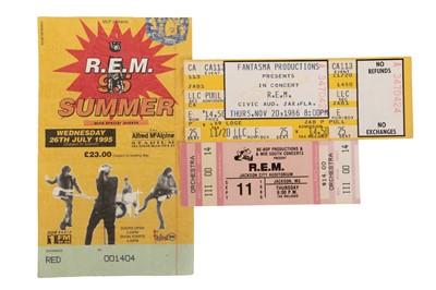 Lot 370 - R.E.M. -COLLECTION OF VINTAGE CONCERT TICKETS