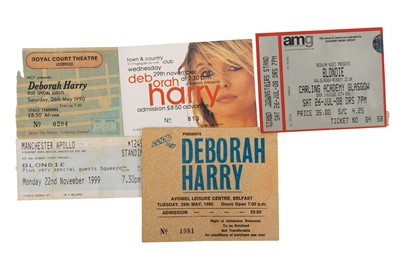 Lot 376 - DEBORAH HARRY / BLONDIE-COLLECTION OF CONCERT TICKETS