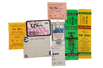 Lot 390 - THE WHO-COLLECTION OF CONCERT TICKETS & PASSES