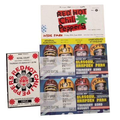 Lot 380 - RED HOT CHILI PEPPERS- CONCERT TICKET COLLECTION