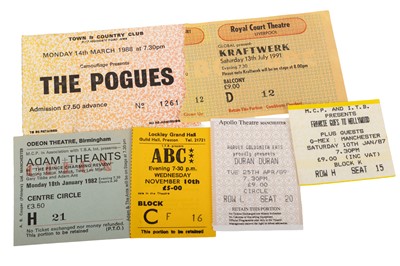 Lot 393 - MIXED NEW WAVE / POP & ALTERNATIVE -CONCERT TICKETS COLLECTION