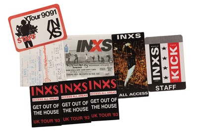 Lot 394 - INXS –TOUR PASSES & CONCERT TICKETS COLLECTION
