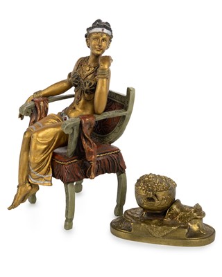 Lot 1246 - FRANZ XAVIER BERGMAN COLD PAINTED BRONZE FIGURE
