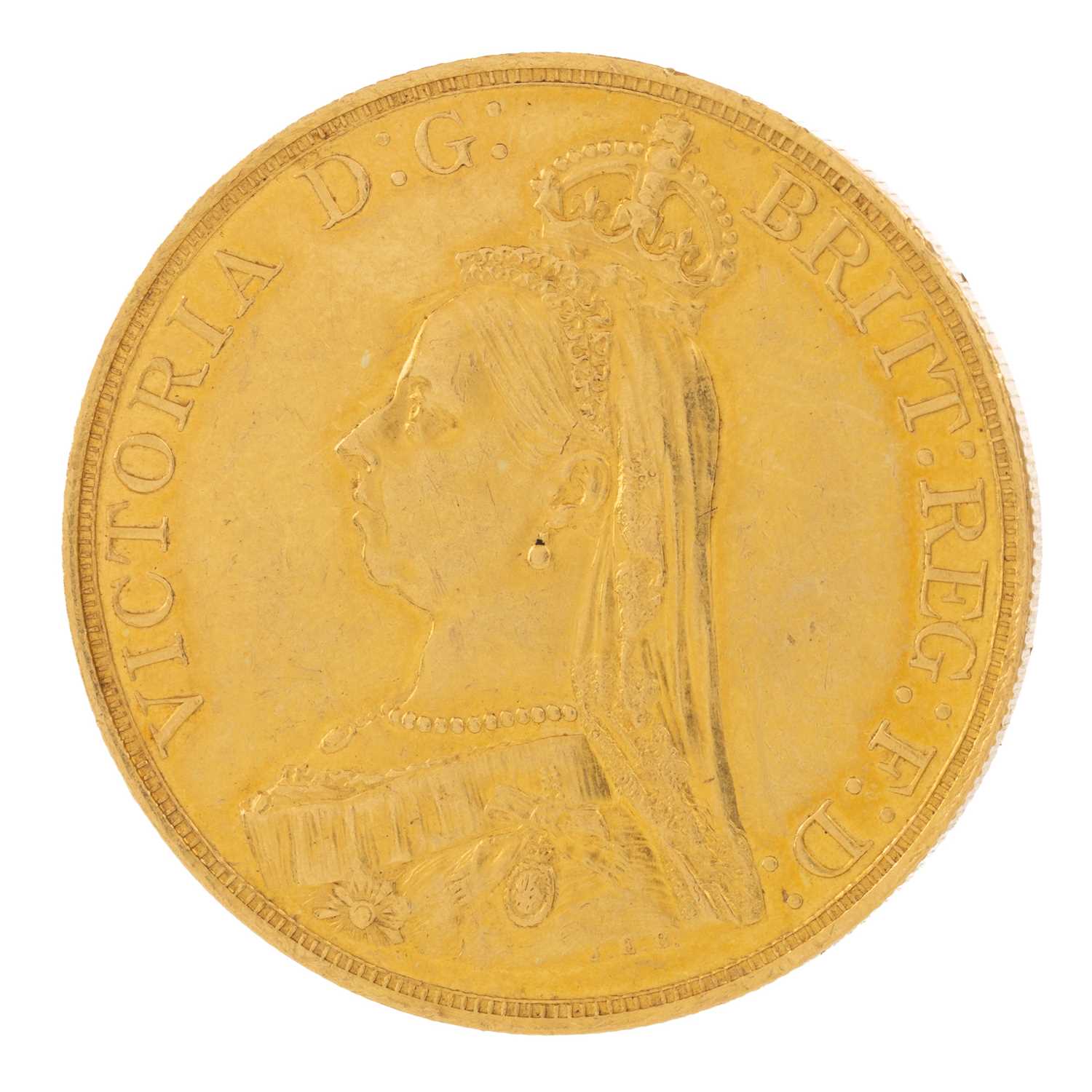 Lot 6 - VICTORIA GOLD QUINTUPLE SOVEREIGN