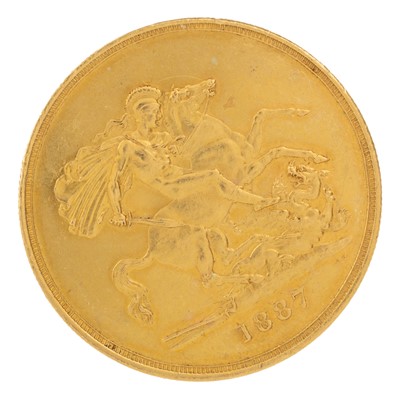 Lot 6 - VICTORIA GOLD QUINTUPLE SOVEREIGN