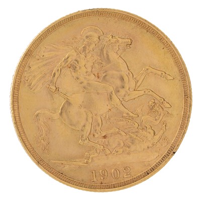 Lot 20 - EDWARD VII GOLD DOUBLE SOVEREIGN