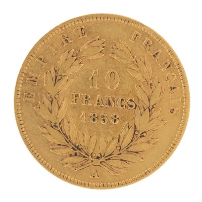 Lot 21 - FRENCH 10 FRANCS GOLD COIN