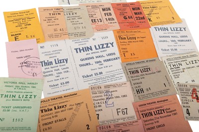 Lot 398 - THIN LIZZY CONCERT TICKET COLLECTION