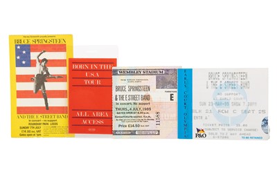 Lot 401 - BRUCE SPRINGSTEEN & THE E STREET BAND-CONCERT TICKETS & BACKSTAGE PASSES COLLECTION