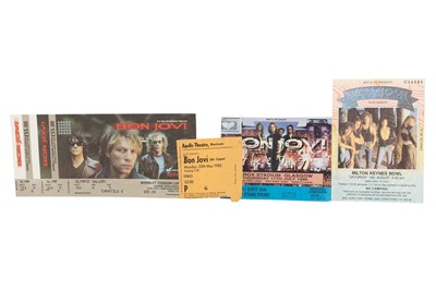 Lot 403 - BON JOVI MEMORABILIA-TICKETS & PASSES