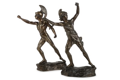 Lot 1261 - TWO SPELTER FIGURES