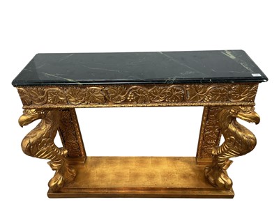 Lot 1263 - FRENCH STYLE GILT WOOD CONSOLE TABLE