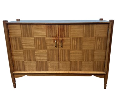 Lot 1323 - MID CENTURY TEAK TWO DOOR CABINET