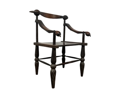 Lot 815 - IVORY COAST SENUFO TRIBAL CHAIR