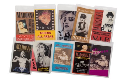 Lot 409 - MADONNA -COLLECTION OF TOUR AND BACKSTAGE PASSES