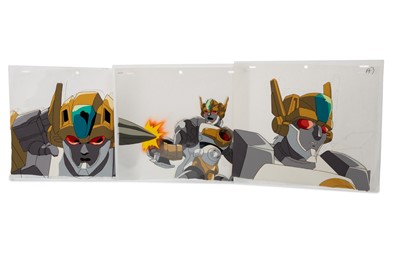 Lot 289 - TRANSFORMERS -GROUP OF THREE ORIGINAL ANIMATION PRODUCTION CELS