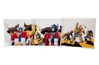 Lot 290 - TRANSFORMERS -GROUP OF 4 ORIGINAL ANIMATION PRODUCTION CELS