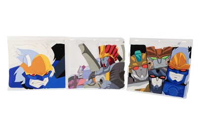 Lot 291 - TRANSFORMERS -GROUP OF FOUR ORIGINAL ANIMATION PRODUCTION CELS