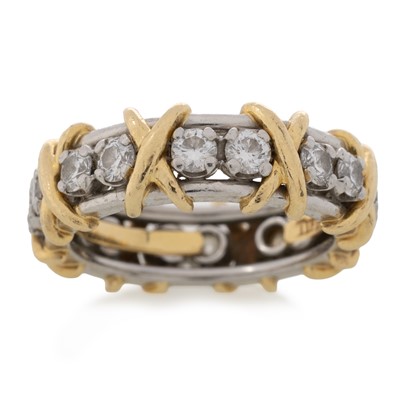 Lot 491 - TIFFANY & CO SCHLUMBERGER DIAMOND RING