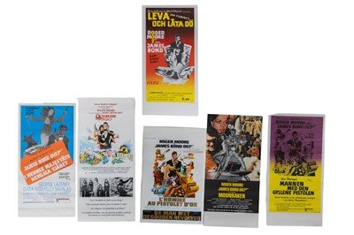 Lot 295 - JAMES BOND FILM POSTERS - GROUP OF SIX EUROPEAN RELEASES