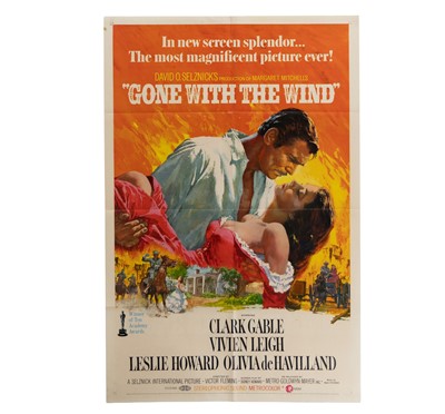 Lot 302 - “GONE WITH THE WIND” (1939) ORIGINAL U.S. ONE SHEET-RE-RELEASE