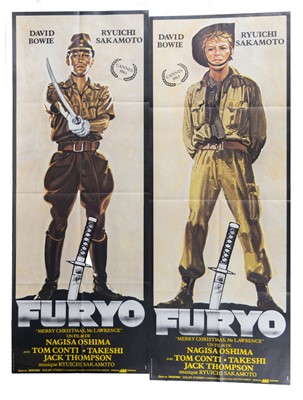 Lot 430 - DAVID BOWIE- MERRY CHRISTMAS MR. LAWRENCE, TWO ORIGINAL FRENCH GRANDE AFFICHE FILM POSTERS