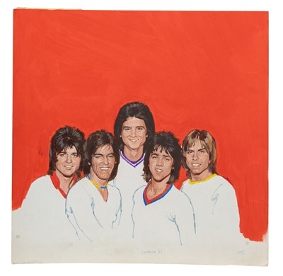 Lot 431 - THE BAY CITY ROLLERS-ORIGINAL ARTWORK FOR LOOK-IN MAGAZINE