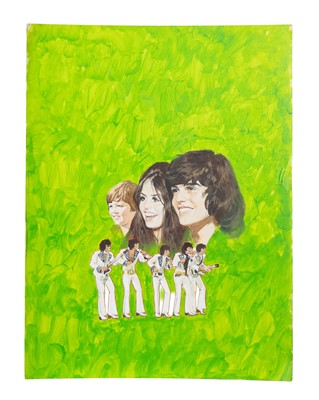 Lot 432 - THE OSMONDS- ORIGINAL COVER ARTWORK FOR LOOK-IN MAGAZINE