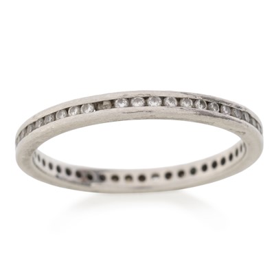 Lot 495 - DIAMOND ETERNITY BAND