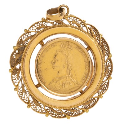 Lot 24 - VICTORIA GOLD SOVEREIGN PENDANT