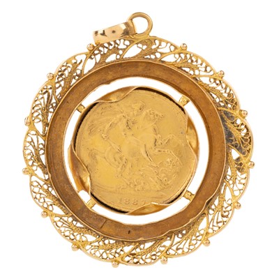 Lot 24 - VICTORIA GOLD SOVEREIGN PENDANT