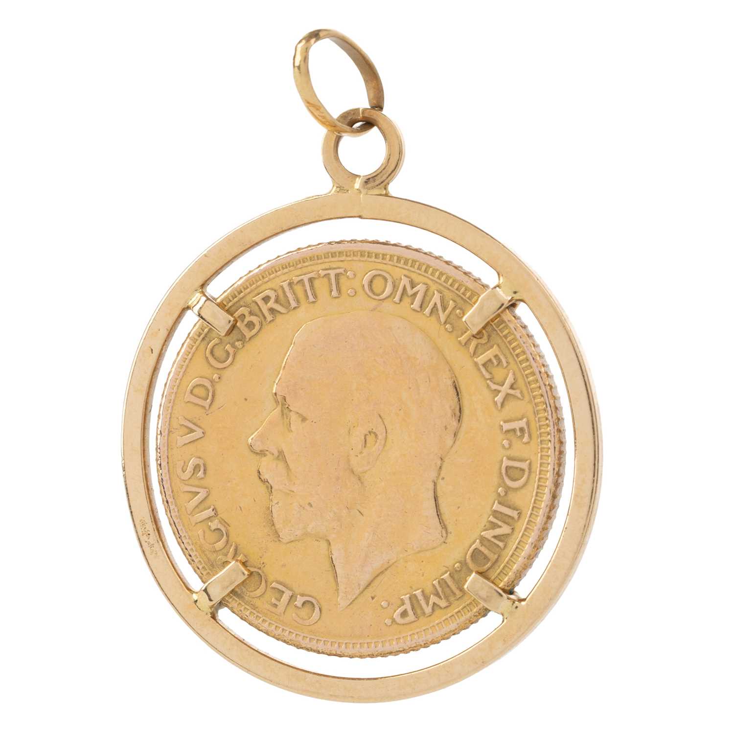 Lot 26 - GEORGE V GOLD SOVEREIGN PENDANT