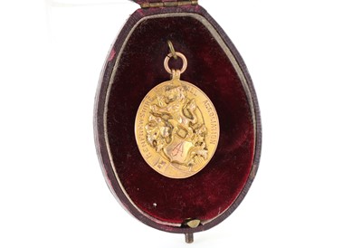 Lot 1684 - JAMES ALLAN OF MORTON F.C. RENFREWSHIRE CUP WINNERS GOLD MEDAL