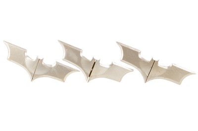 Lot 306 - BATMAN-THE DARK KNIGHT, FOLDABLE STUNT BATARANGS
