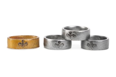 Lot 308 - JAMES BOND-SPECTRE RINGS WITH RUBBER STUNT BLOFELD RING