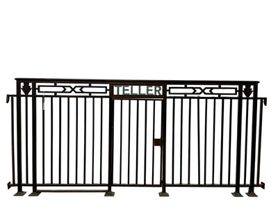 Lot 1340 - BRONZE BANK SECURITY SCREEN