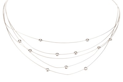 Lot 517 - DIAMOND STRAND NECKLACE