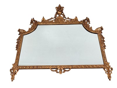 Lot 1356 - REGENCY STYLE GILT WOOD WALL MIRROR