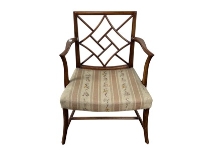 Lot 1354 - GEORGE V MAHOGANY CHAIR