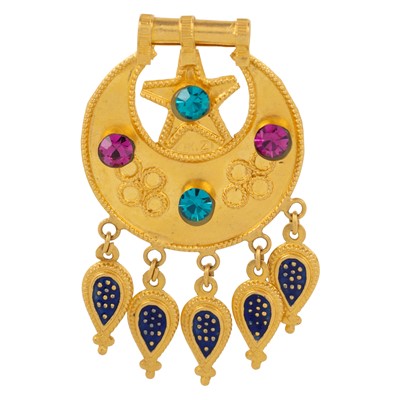 Lot 523 - SAUDI GOLD PENDANT